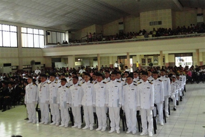 20120508kline - 川崎汽船／フィリピン提携商船大学のKラインクラス一期生が卒業