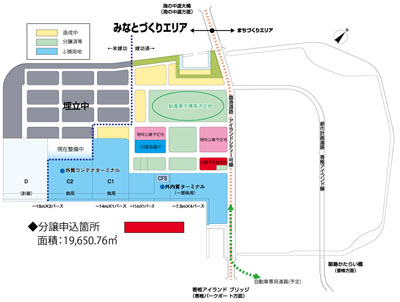 20120905hakata - 博多港／港湾関連用地2万㎡、上組に決定