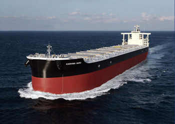 20130117kawasaki - 川崎重工／18万トン重量トン型ばら積運搬船を引き渡し