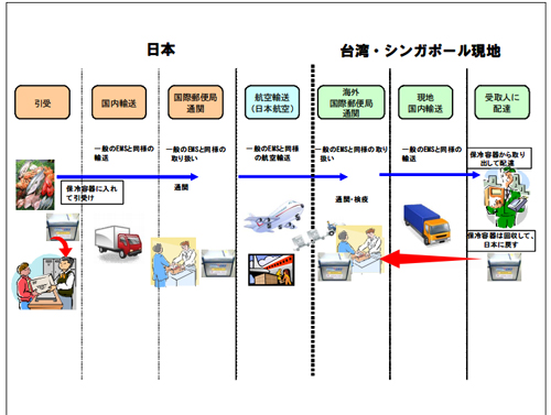 20130129jalyubin - 日本航空、日本郵便／国際スピード郵便の保冷配送を試行