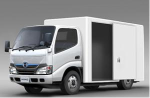 20130228hino1 - 日野自動車／超低床・前輪駆動の電動（EV）小型トラックを開発