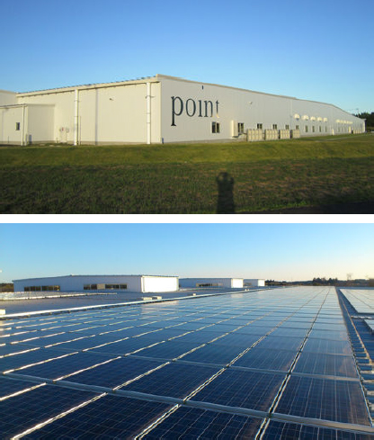 20130308point - ポイント／物流センターで太陽光発電開始