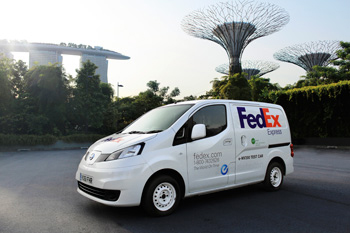 20130412nissan - 日産／電気商用車をフェデックスとシンガポールで実証運行