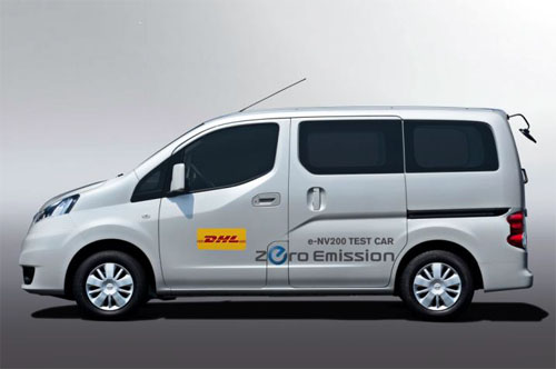 20130712dhl - DHLジャパン／日産自動車の電気商用車の実証運行開始