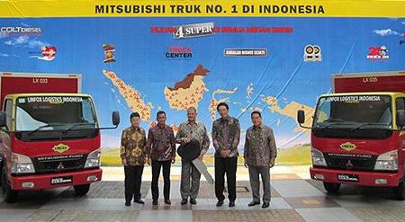 20131107mftbc - 三菱ふそう／インドネシアで小型トラックを大手物流会社に納入