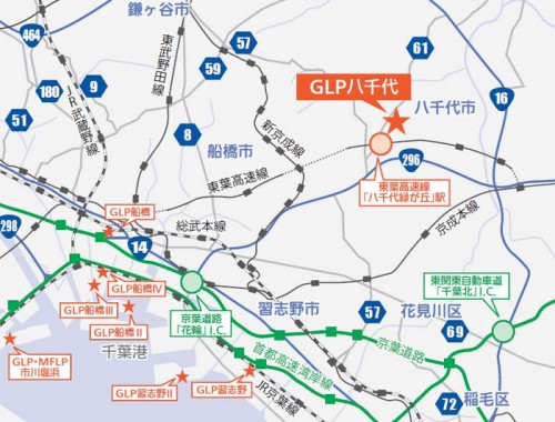 20140116glp2 500x380 - GLP／千葉県八千代市に7.2万㎡のマルチテナント型物流施設を開発