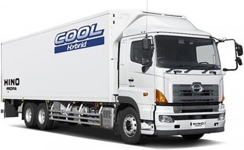 20140129hino 500x309 - 日野自動車、デンソー／ハイブリッド活用の電動式冷凍システム開発