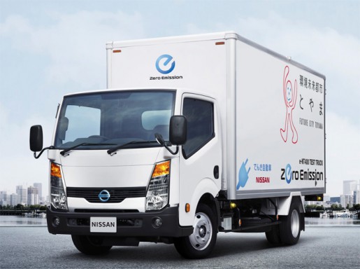 20140415nissan 515x384 - 日産自動車、富山市／100％電気トラック「e-NT400」を実証運行