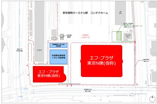 20140911jr34 515x343 - JR貨物／東京貨物ターミナル駅構内に2物流拠点、延床22.3万平方米建設