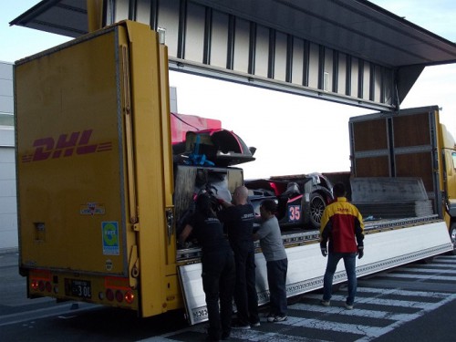 20141010dhl 500x375 - DHL／世界耐久選手権のレースカーを富士に輸送