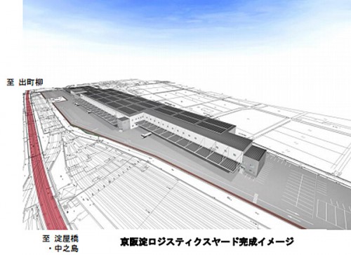 20141111keihan1 500x363 - 京阪電鉄／京都市伏見区に大型物流施設、来年2月着工