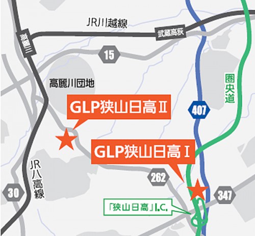 20150406glp3 500x463 - GLP／埼玉県日高市に8.6万m2の先進的物流施設着工
