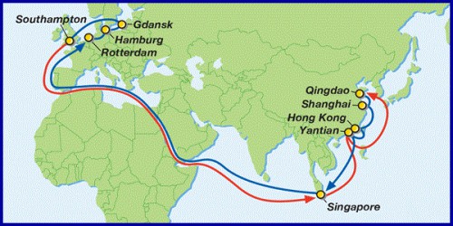 20150622g61 500x250 - G6アライアンス／アジア－欧州航路、バルト海とエジプトの利便性向上