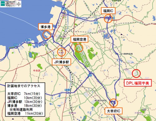 20151119daiwah2 500x387 - 大和ハウス／福岡県に延床11万m2の大型マルチテナント型物流施設を着工