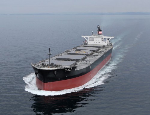 20160118nyk 500x384 - 日本郵船／中国電力向け石炭運搬船「新石洋」、竣工