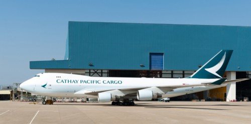 20160127cathay2 500x248 - キャセイパシフィック／新デザインの貨物専用機、初号機導入