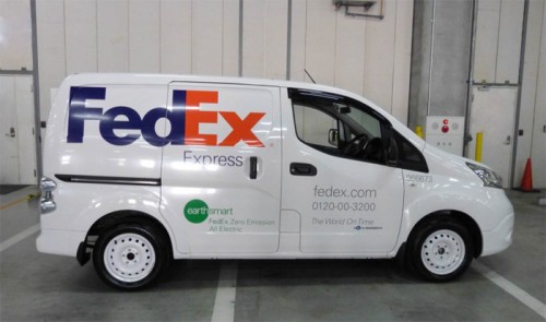 20160210fedex 500x295 - フェデックス／電気自動車e-NV200を集配車に導入