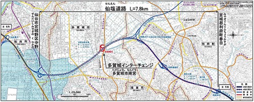 20160225kokkosyohoka21 500x201 - 復興道路／仙塩道路の4車線化と多賀城IC、3月27日開通