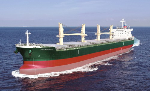 20160301mitsuibussan 500x303 - 三井造船／56,000重量トン型ばら積み貨物運搬船「オーシャン ハーヴェスト」引き渡し