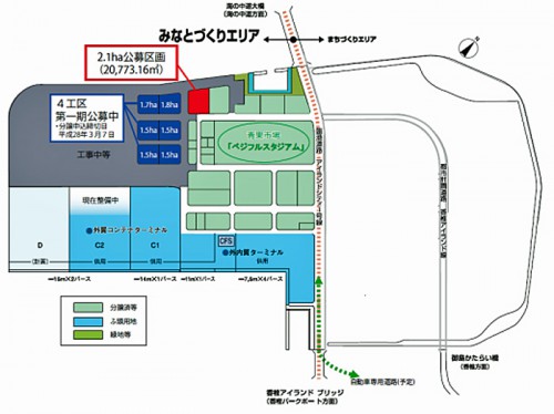 20160302hakatakou 500x374 - 博多港／アイランドシティ港湾関連用地2.1haが松岡に決定、分譲価格27億円