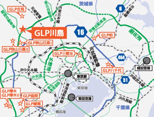 20160315glp2 500x380 - GLP／埼玉県川島町に延床4.9万m2の物流施設を着工
