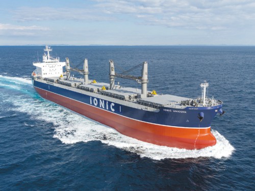 20160328mitsuiz 500x374 - 三井造船／6万重量トン型ばら積み貨物運搬船引渡し