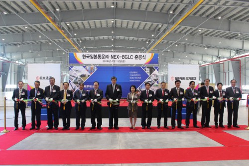 20160420nittsu1 500x334 - 韓国日通／1.9万m2の釜山グローバルロジスティクスセンター竣工