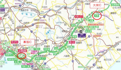 20160516nexco1 500x291 - NEXCO東日本／京葉道路幕張IC、東関道大栄IC、夜間閉鎖