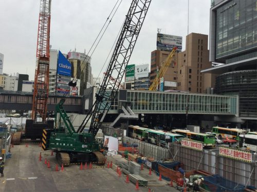 20160523tokyu1 500x375 - 東急建設／渋谷駅再開発で、工事現場の物流をジャスト・イン・タイム化