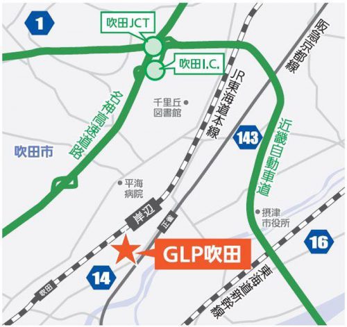 20160607glp3 500x471 - GLP／大阪府吹田市で「GLP吹田」着工、アスクル専用施設に