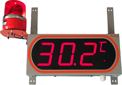 20160729esol 500x350 - イーソル／温度異常をリアルタイムに知らせる温度表示器開発