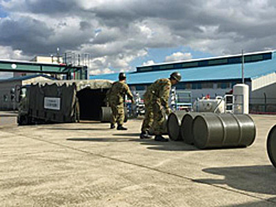 20161027idemitsu2 - 出光／函館油槽所で陸上自衛隊との災害時燃料供給合同支援訓練