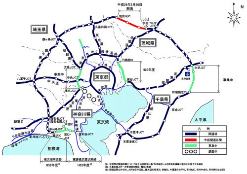 20161220kenoudo3 500x353 - 圏央道／茨城県区間、2月26日全線開通、大型物流施設約1600件が恩恵