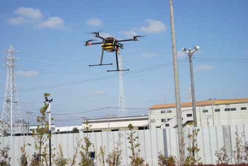 20170228kokkosyo8 500x334 - 国交省／GLP座間で物流用ドローン、正確な離着陸に成功