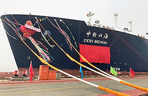 20170602mol 500x326 - 商船三井／中国石油化工向けLNG輸送プロジェクト新造LNG船が竣工