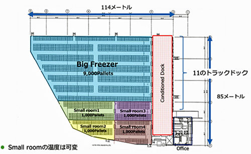 20170720konoike2 500x306 - 鴻池運輸／米国カリフォルニア州に新冷凍・冷蔵倉庫が竣工