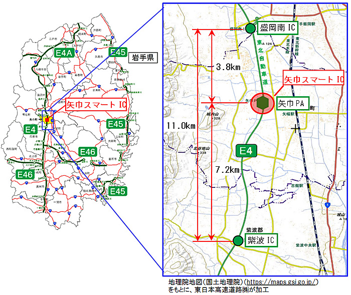 東北自動車道 矢巾スマートic 3月24日開通 ｌｎｅｗｓ