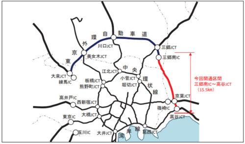 20180323nexcoe1 500x295 - 東京外環自動車道／上限料金を変更