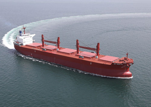 20180528mitsui 500x357 - 三井E＆S造船／6万重量トン型ばら積み貨物運搬船、引き渡し