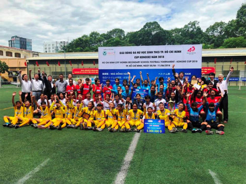 20180620konoike3 500x375 - 鴻池運輸／ベトナム中学生サッカー大会を主催