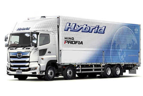 20180717hino1 500x334 - 日野／大型ハイブリッドトラック来夏発売、CO2を15％削減
