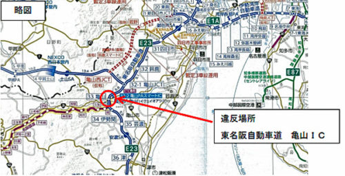 20181011nexcoc3 500x256 - NEXCO中日本／東名阪自動車道で重量超過車両を告発