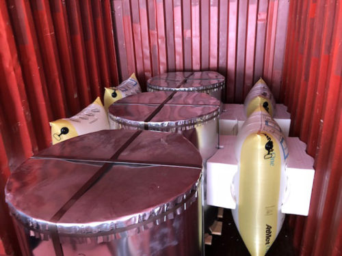 20181213yusenlogi1 500x375 - 郵船ロジ／エアーバッグと発泡スチロールを用いた輸送技術の特許取得