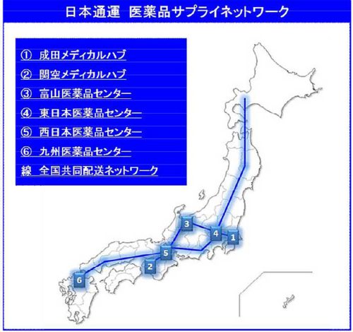 20190108nittsu2 500x470 - 日通／500億円投じ、国内4か所に医薬品専用倉庫建設