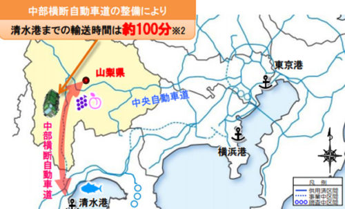 20190205chubuoudan 500x303 - 中部横断自動車道／新清水JCT～富沢IC、3月10日開通