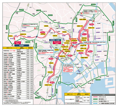 20190219tokyoto 500x455 - 東京マラソン／3月3日の交通規制、各区ごとに詳細地図公表