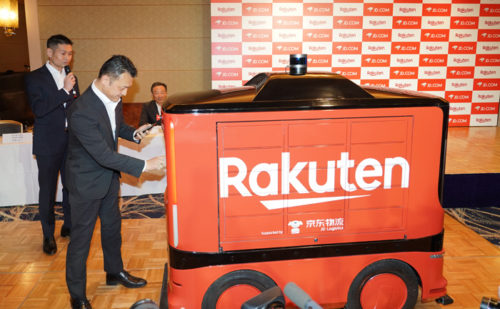 20190221rakuten4 500x309 - 楽天、JD.com／日本でのドローンと地上配送ロボット導入で合意