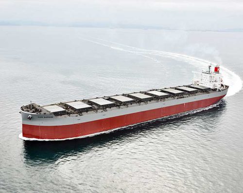 20190226kline 500x396 - 川崎汽船／20万重量トン型鉱石船を竣工
