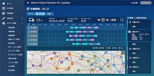 20190228hitachi1 500x248 - 日立／AIで熟練者並みの配送計画立案、トラック台数10％削減