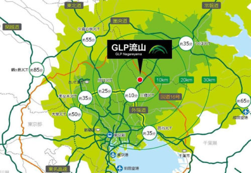 20190423glp3 500x346 - 日本GLP／千葉県流山市に国内最大級の全8棟、90万m2の物流施設開発